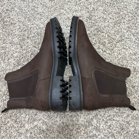 THURSDAY Dark Brown Leather Chelsea Legend Boots Lug Sole Women’s Size 10 - Picture 5 of 13